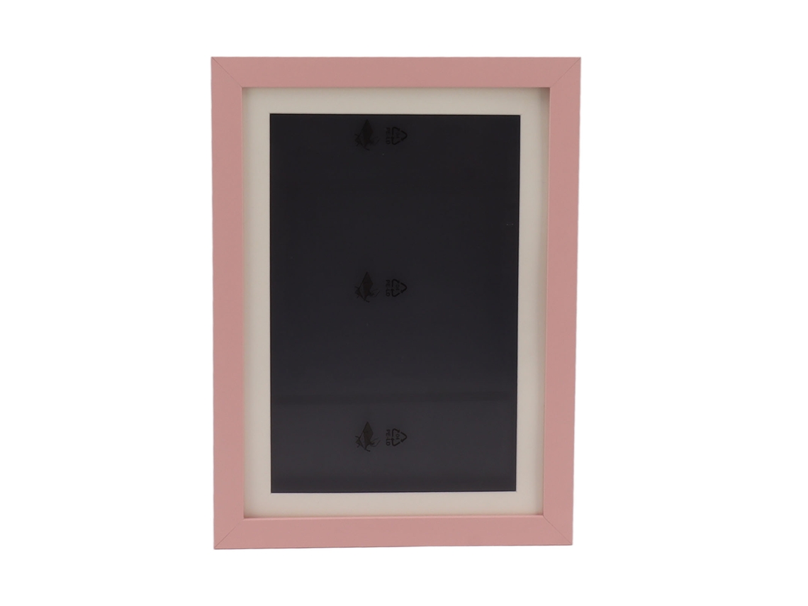 Baok-marco De Arte Infantil Magnético Com Abertura Frontal Intercambiável Para 50 Desenhos Rosa