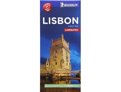 Livro Plano Plastificado Lisboa De Michelin (inglês)