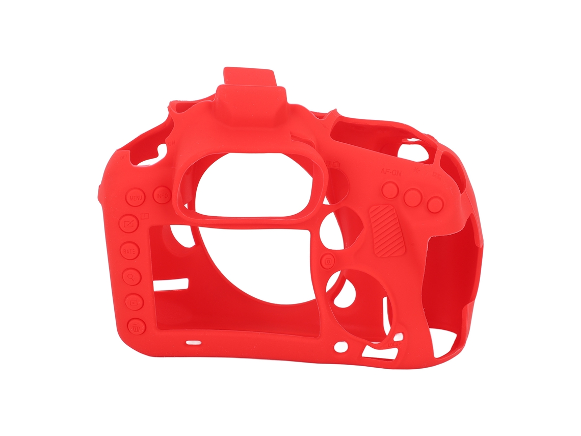 Capa de silicone 2026 para câmera 7D Mark II, ultrafina, leve, resistente a arranhões, macia e protetora, vermelha.