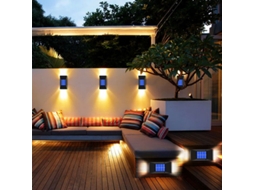 Refletor solar LED 12 LEDs IP65 para garagem e jardim AQUAFORGE