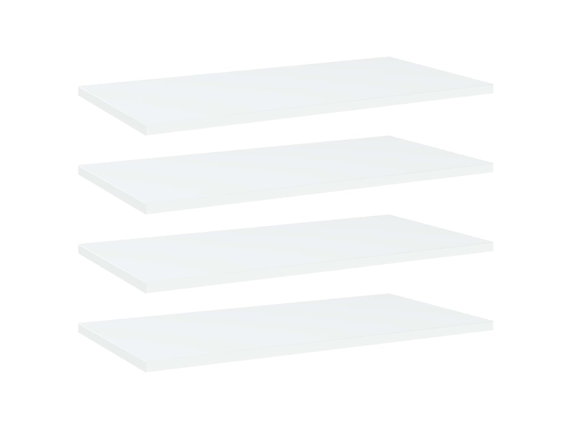 Vidaxl Prateleiras Para Estante 4 Pcs 60x30x1,5cm Contraplacado Branco