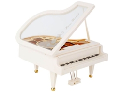 Caixa de Música Vgeby em Formato Piano com Bailarina, Decoração para Casa e Brinquedo Infantil AQUAFORGE