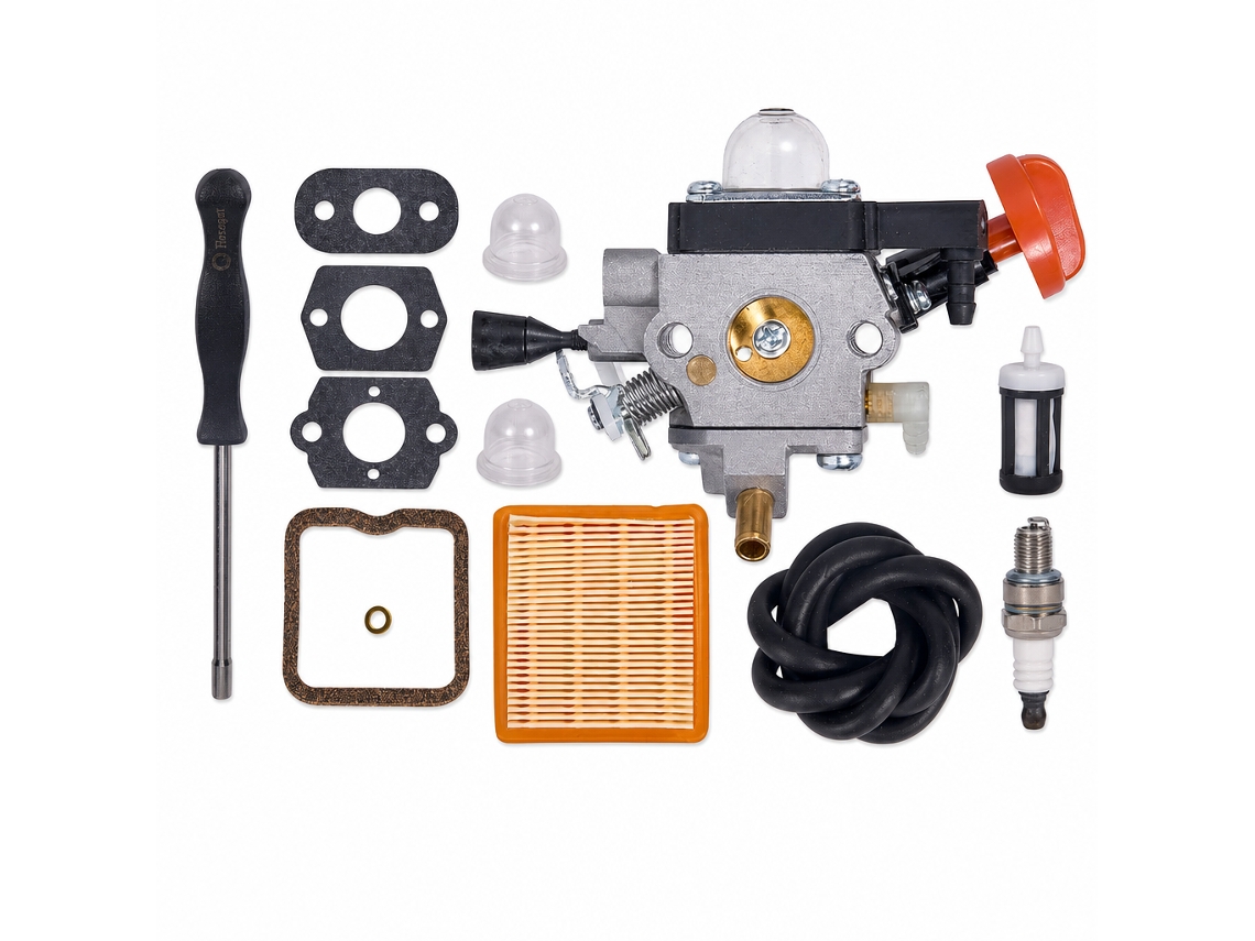 Kit De Carburador Compatível Com Stihl Fs131, Ht133 E Ht134, Referência 4180-120-0617