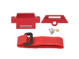 Mali placa de Bateria de Carro Rc em Liga de Alumínio Apoio com Cinto para Traxxas 1/10 Slash 2wd 5822 5822a Chassis Vermelha