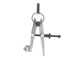 Compasso De Carpintaria De Aço Carbono 125mm Com Porta Lápis, Divisor De Asa, Alta Dureza Para Couro E Madeira
