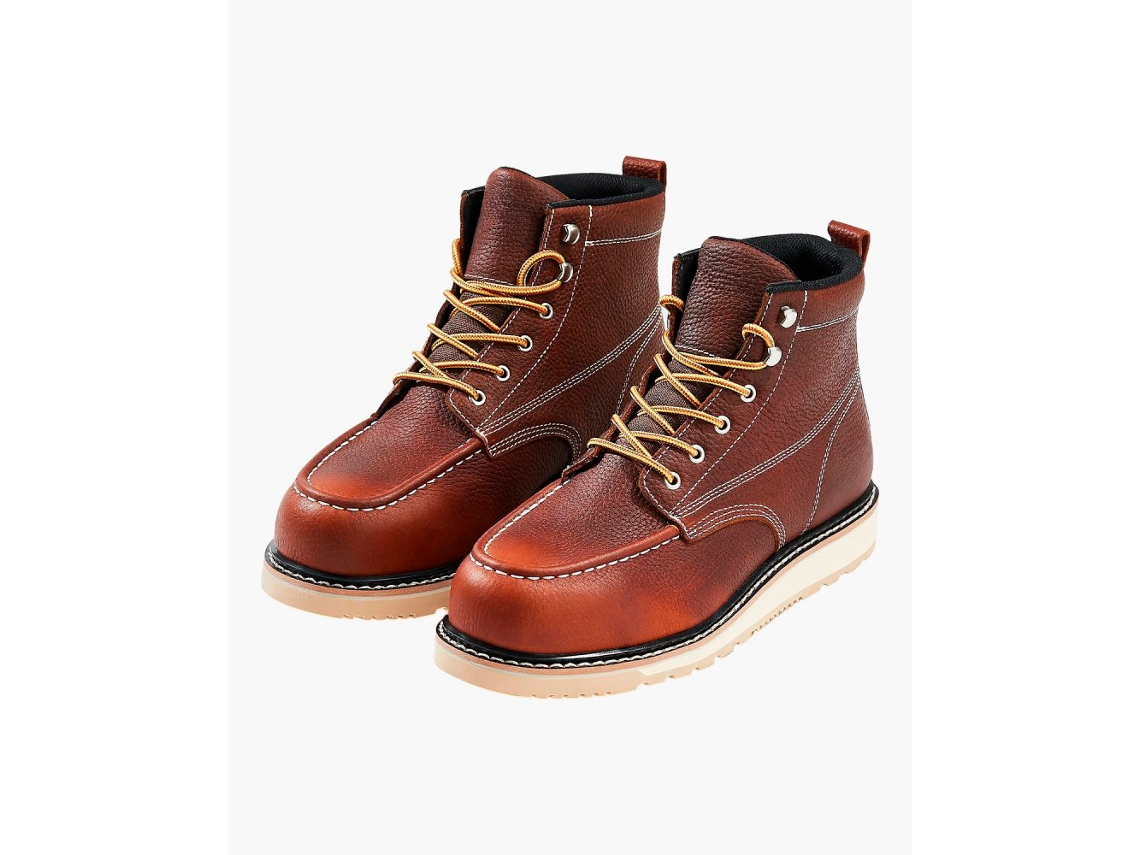 Botas de Trabalho TEKMAQUINAS, couro, 10,5, sola antiderrapante
