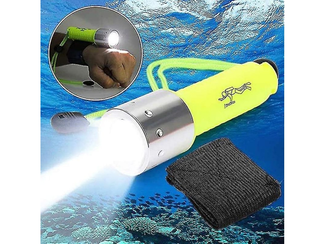 2026 lanterna Subaquática Portátil 6000 Lúmenes Submersível 50 Metros Recarregável Luz de Segurança de Mergulho Led