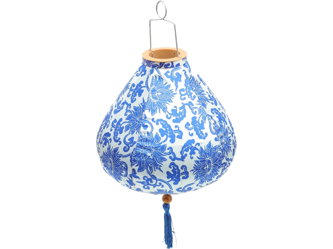 Lanterna Decorativa Chinesa Suspensa de 30 Cm em Seda Impermeável, Decoração Externa para Festas. SFUSHOS