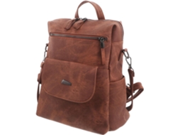 Bolsa De Ombro Feminina Marrom Com Design À Prova De Choque E Tecido Pu Impermeável, Estilo Vintage.