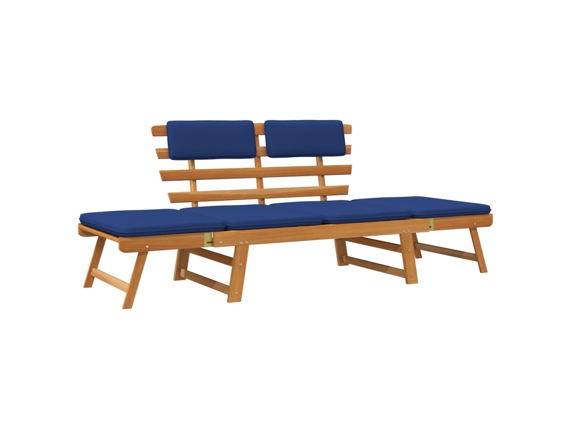 Garden Bench, Garden Benches Vidaxl Azul Madeira De Acácia (n/a)