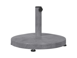 Conjunto 1 Base Para Chapéu De Sol Vidaxl Cinzento Aço (48 X 48 X 32 Cm)