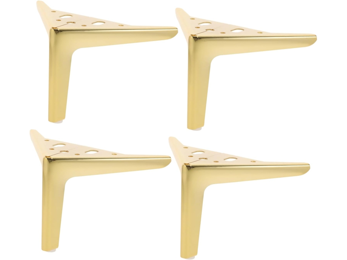Popetpop Conjunto De 4 Pés Metal Reforçados Para Móveis, Substituição De Pés Para Armários, Sofás E Mesas De Cabeceira