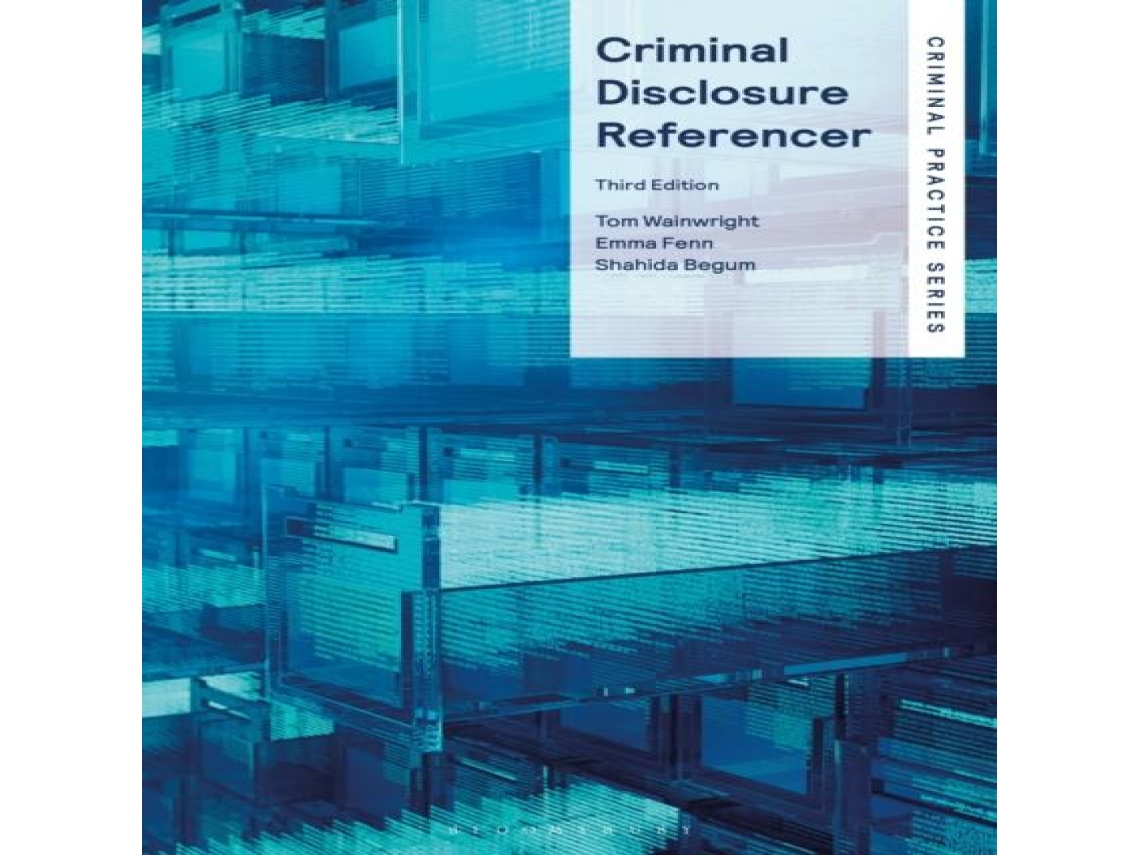 Livro Criminal Disclosure Referencer de Tom Wainwright (Inglês)