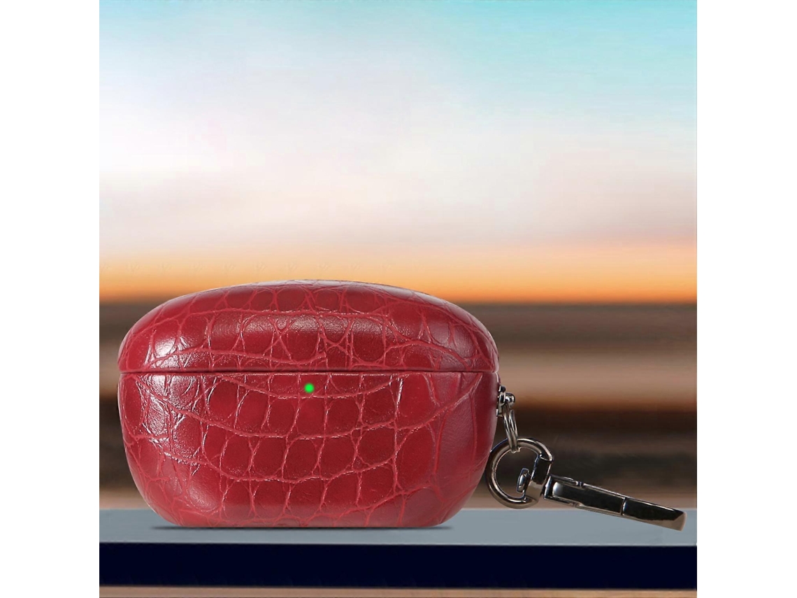 Capa Protetora Para Fone De Ouvido Com Textura De Crocodilo Em Cores Doces Para Sony Wf-1000xm5vermelho