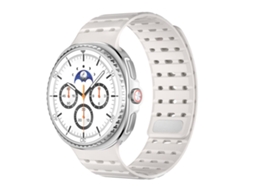 Bracelete Para Samsung Galaxy Watch 8 / 8 Classic - Silicone Magnético Respirável - Starlight