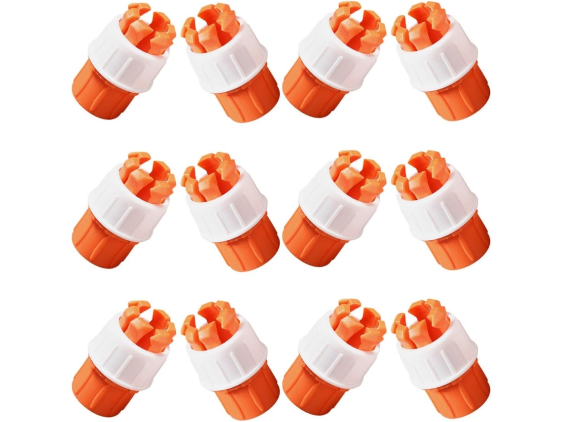 Adaptador De Torneira Em Pvc Laranja, Resistente Ao Desgaste, Conexão