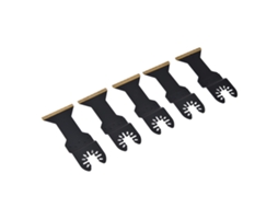 Conjunto de 5 lâminas de serra oscilante universais longas bimetálicas revestidas de titânio, tipo H, de 1-3/4 polegadas, para ferramentas de marcenaria DIY.
