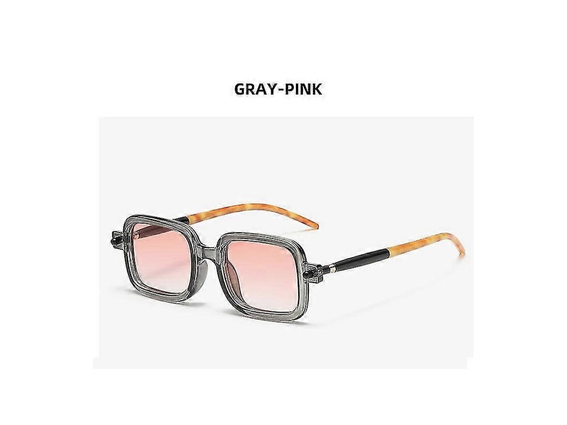 Fashionable Square Sunglasses, Novos, Para Mulheres E Homens, Vintage, De Grife, Punk, Com Lentes Transparentes E Pelhadas, Uv400c8