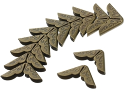 Proteja- Élégante De 14mm Em Metal Vintage Lote De 50 Para Álbuns E Dossiers Para Scrapbooking E