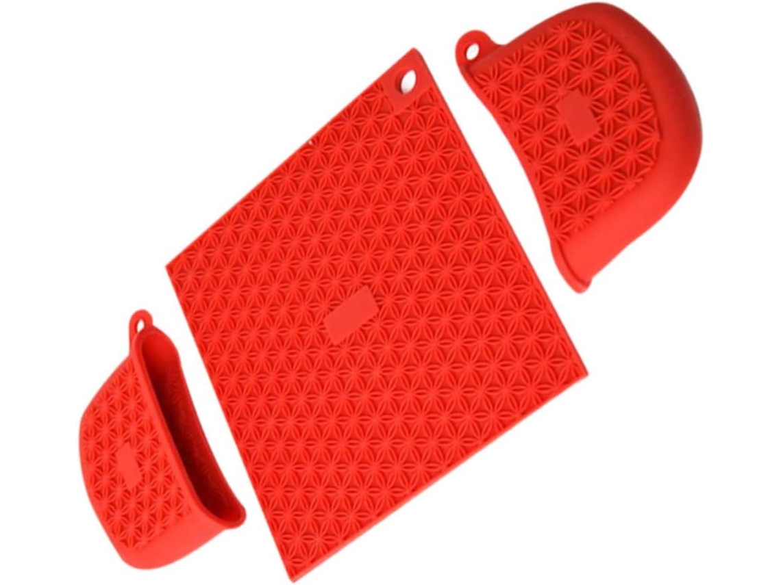 Capa De Silicone Vermelha, Antiderrapante E Com Isolamento Térmico