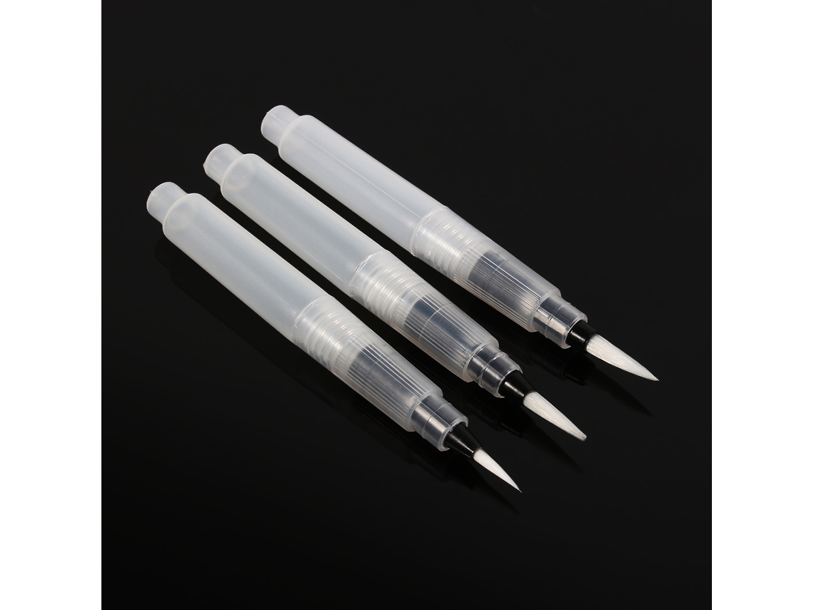 3pcs Pincel De Tinta De Agua Para Pintura Y Caligrafía Acuarela Herramienta Artística Set