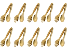 Pinça Para Alimentos Venoal 10x Em Aço Inoxidável, Utensílios De Cozinha, Ferramentas Para Buffet, Churrasco