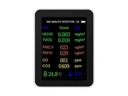 Lurelia Medidor De Qualidade Do Ar 12 Em 1, Co2, Temperatura, Humidade, Branco
