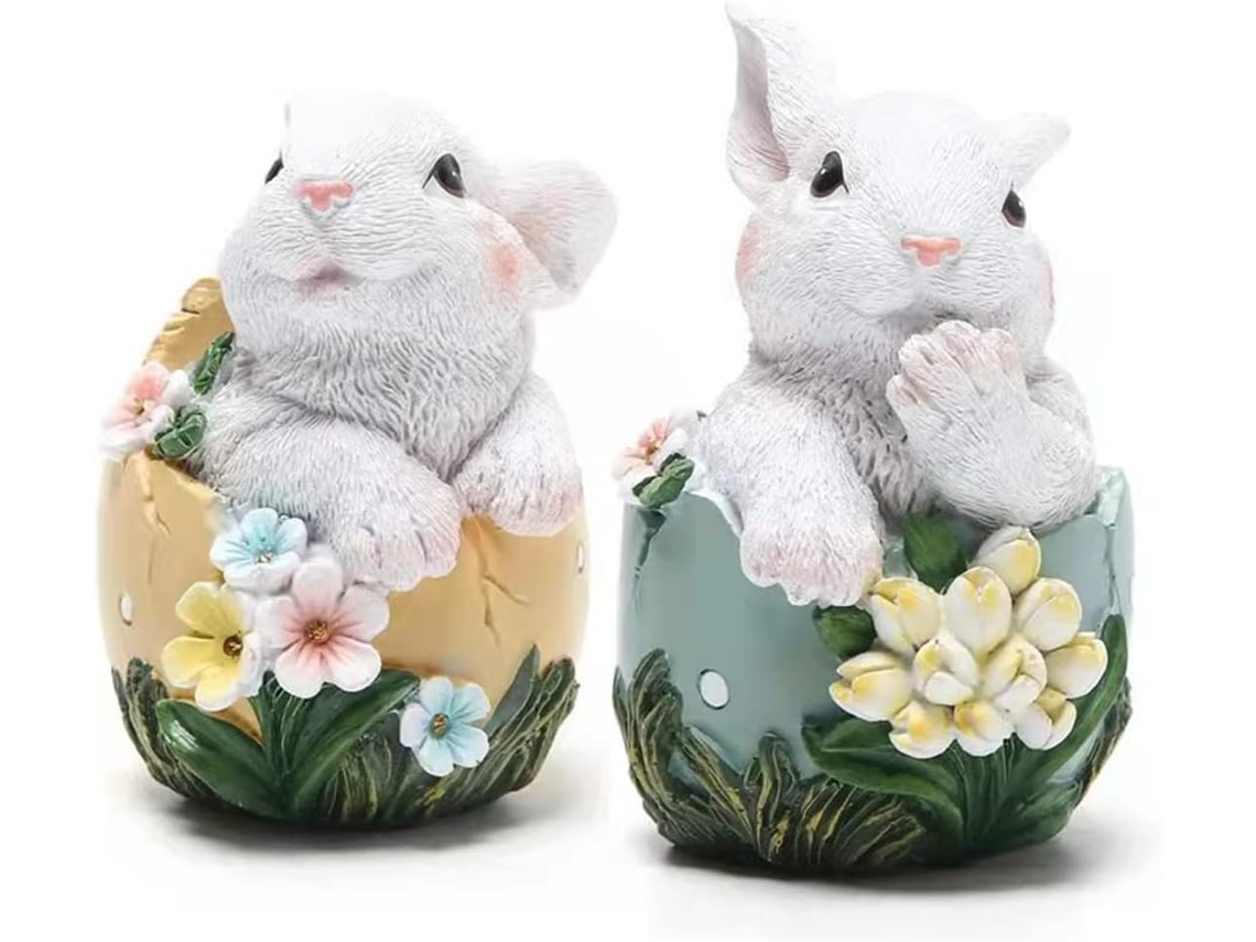 Páscoa, Conjunto De Decoração De Coelho, Decoração De Casa, Presente Com Tema De Feriado Zeuxo