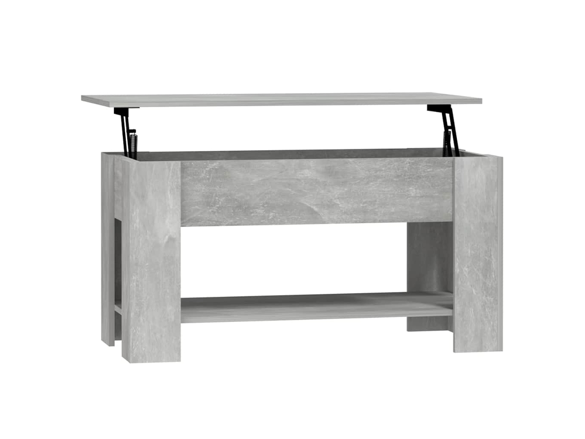 Mesa de Centro Madeira Processada Cinza Cimento MAISON EXCLUSIVE (101x49x52 cm)