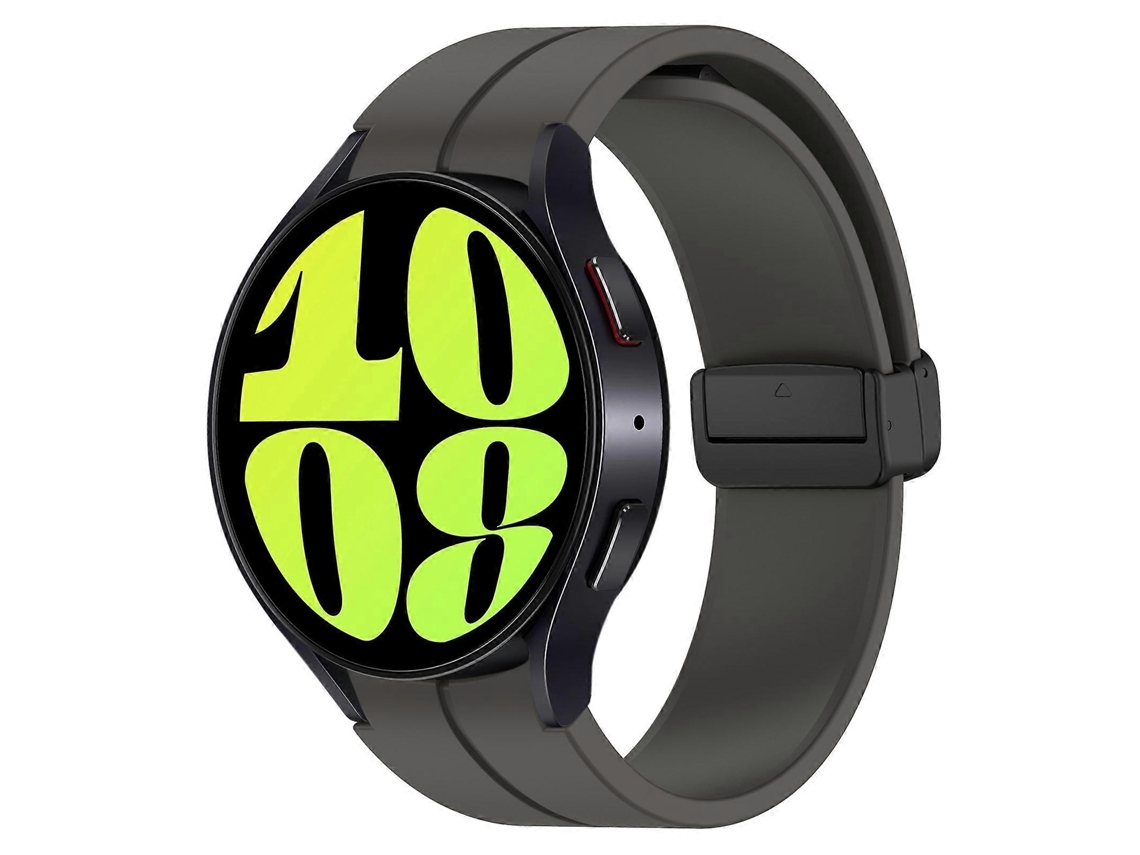 Pulseira De Silicone Preta Dobrável Com Fecho Magnético, Tamanho Grande.