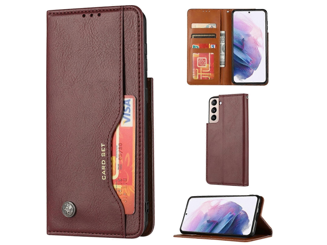 Capa Couro Para Samsung Galaxy S22 5g, Elysve