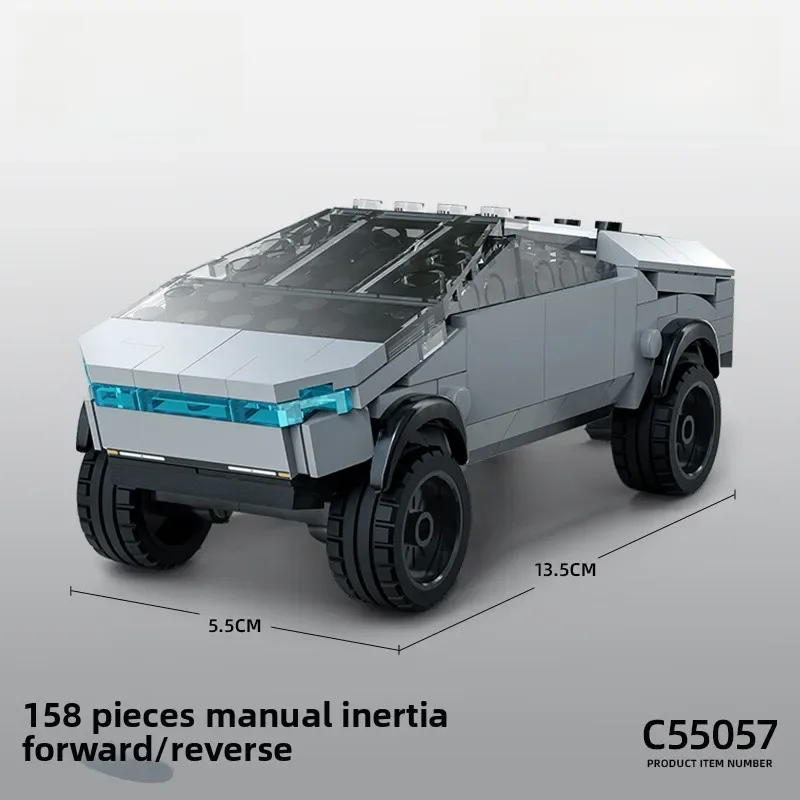 (158 Peças) Série De Carros De Corrida Montados - Brinquedo De Blocos De Montar Em Escala 1:32