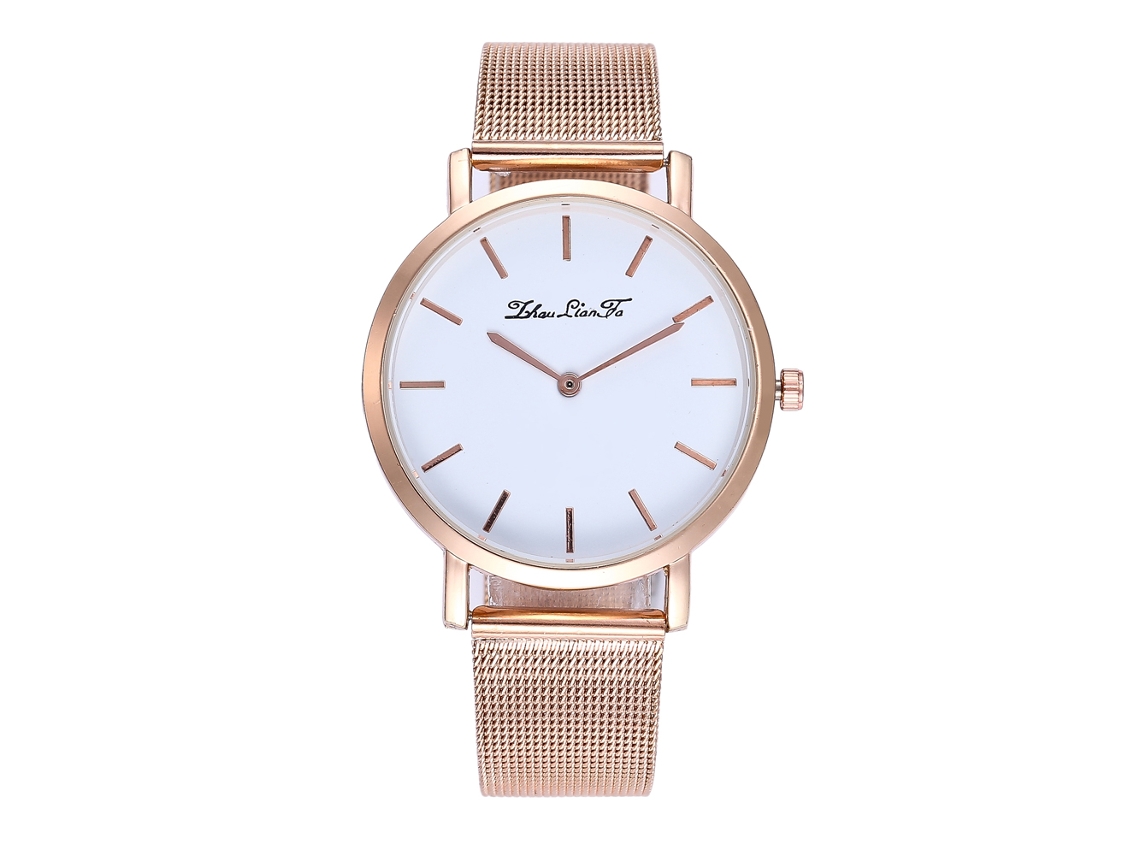 Relógio masculino de moda, relógio analógico de quartzo à prova d'água com pulseira de malha de aço (prateado)