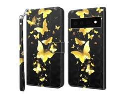 Capa De Celular Tpu Com Padrão De Pintura 3d E Couro Pu Para Google Pixel 6 Pro