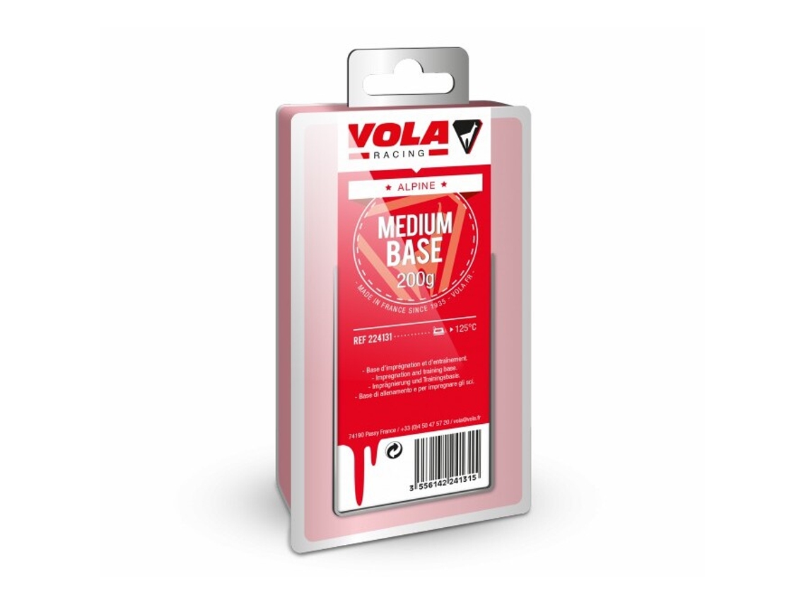 Cera para esqui de fundo de longa distância VOLA Bases Medium 200 g