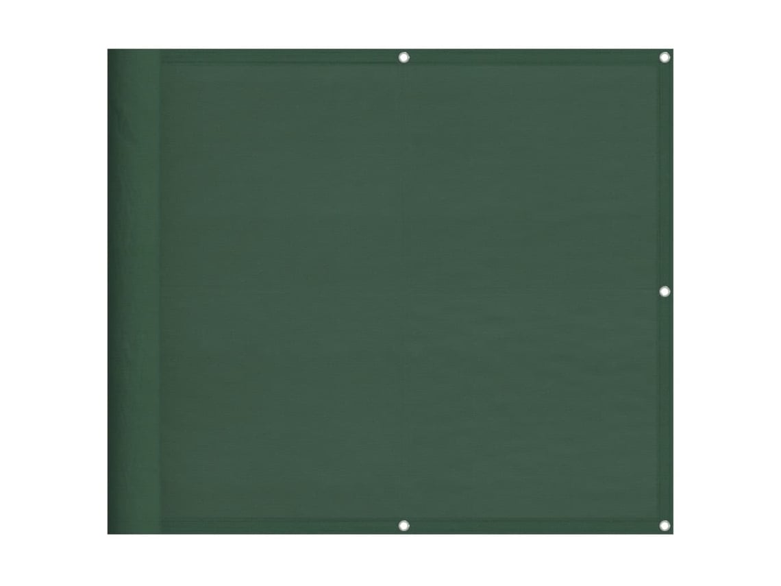 Tela de varanda VIDAXL 100% poliéster oxford verde-escuro