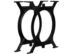 Vidaxl Pernas P/ Mesa De Jantar 2 Pcs Estrutura Em O Ferro Fundido