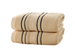 Conjunto de Toalha NEVEANCE Reutilizáveis Macias Absorventes Algodão Laranja - 2pcs (34x74cm)
