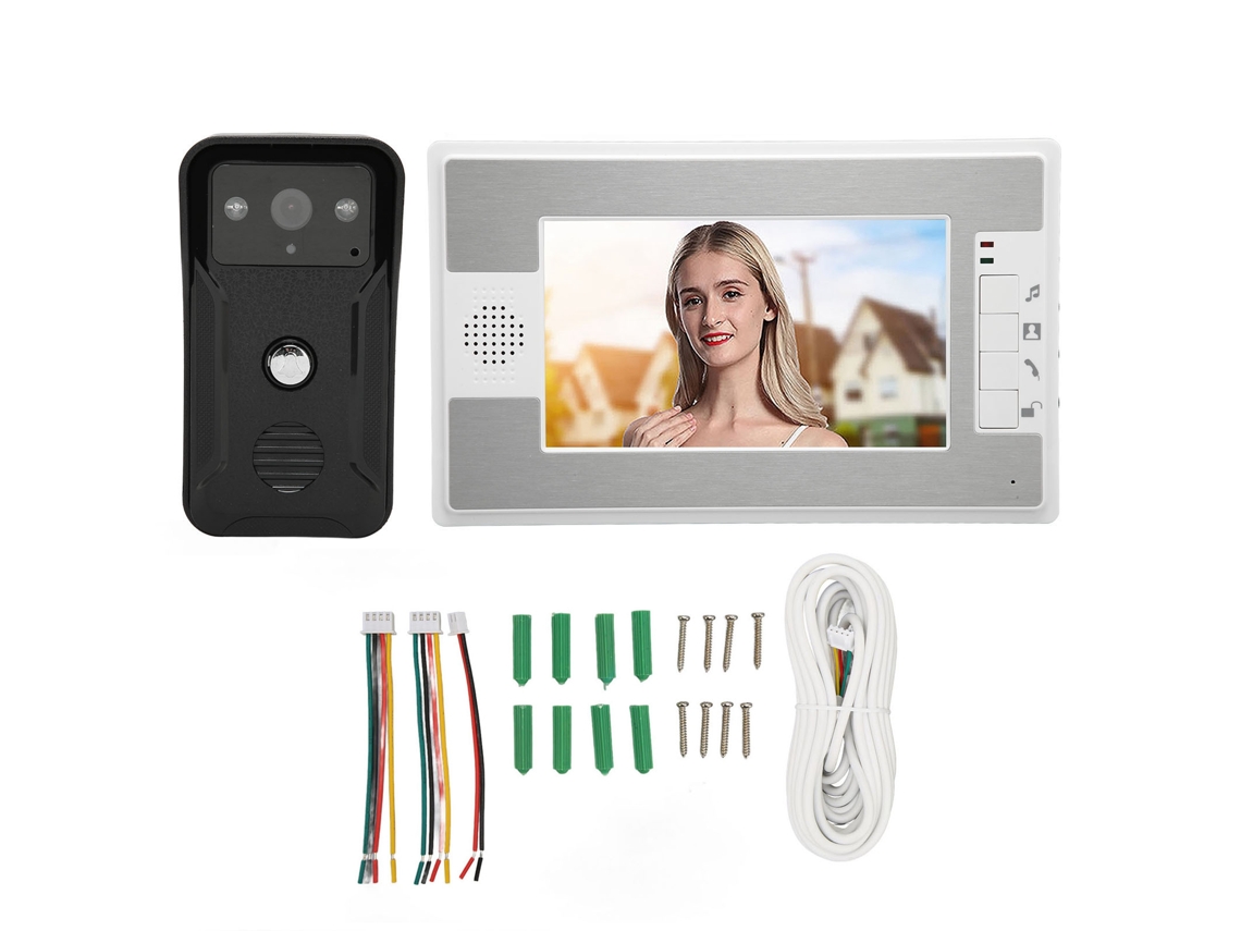 Monitor Intercom Lcd 7 Polegadas Visão Noturna
