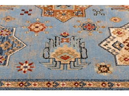 Tapete Keshan Franjas, Quadro Oriental 7683/53544 Bege/Azul (200 x 290 cm)