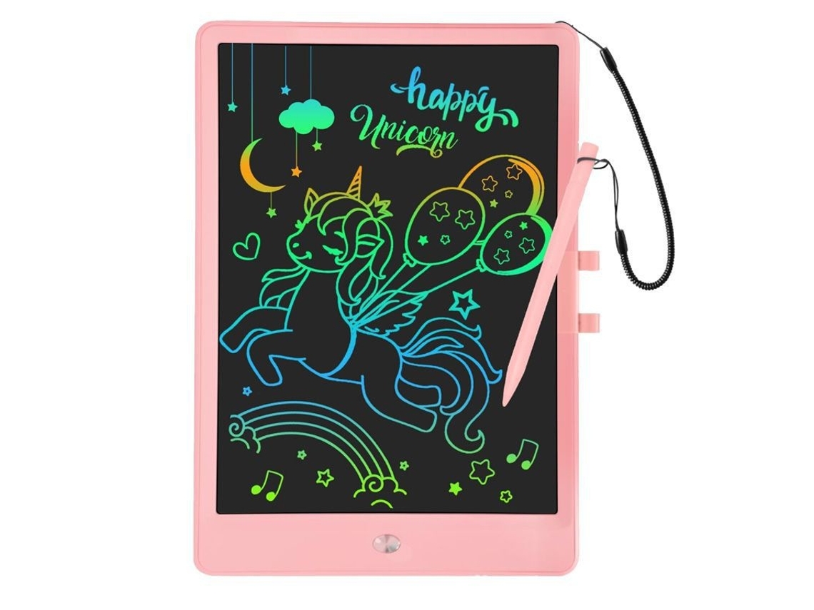 Tablet De Escrita Lcd, 10 Polegadas, Lcd, Rosa, Para Desenho, Notas E Aprendizagem Infantil, Variante B Tressino
