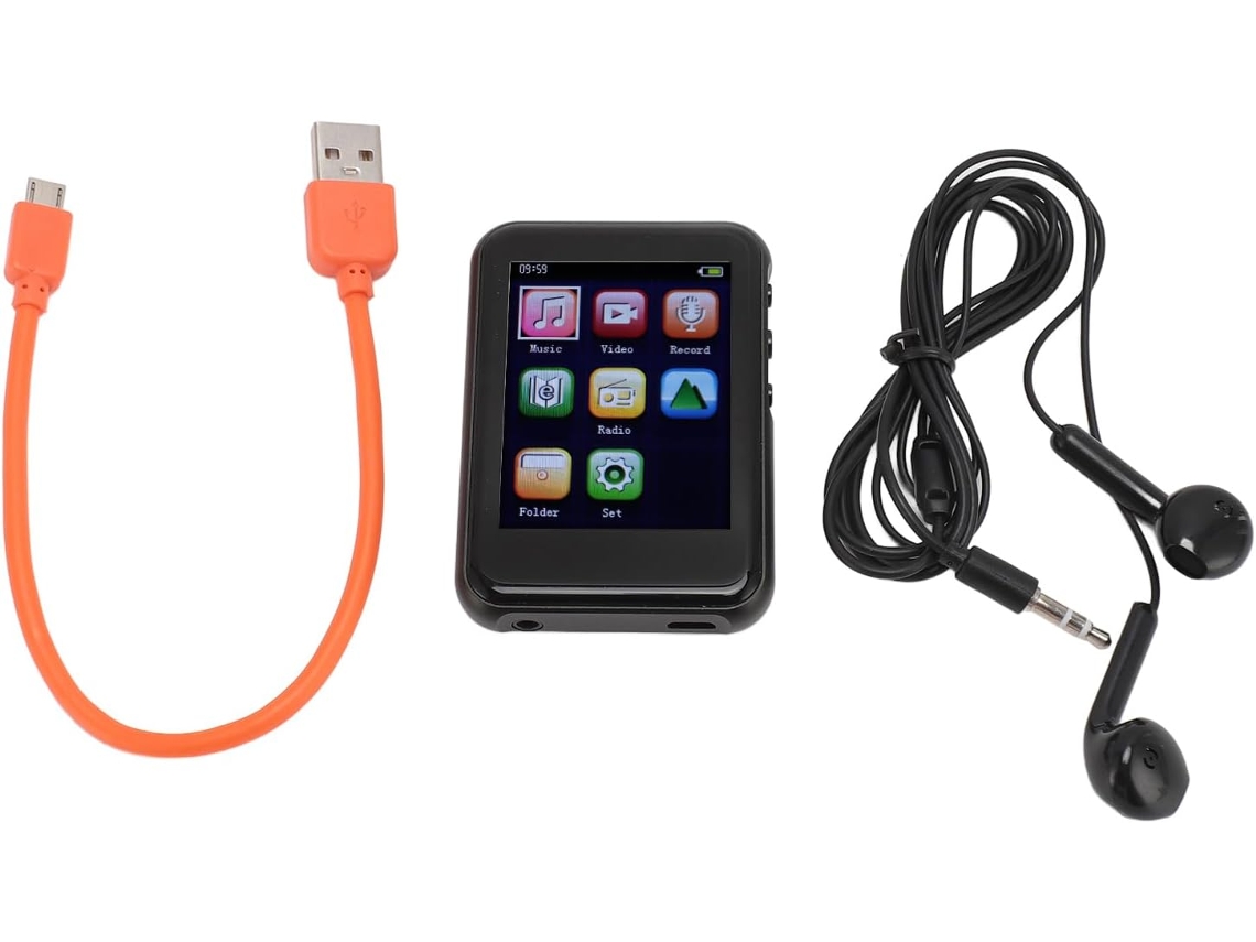 Reprodutor De Mp3 Portátil 1,5 Polegadas Com Tela Sensível Ao Toque