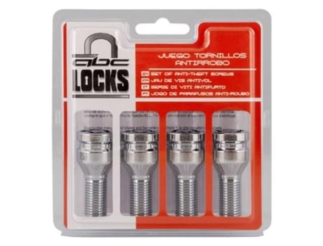 Parafusos Anti-roubo  14X150 L26 17/19 Prata (4 uds)