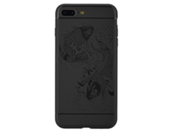 Capa LAXISCREED Apple 7plus Anti impact Padrão Peixe Preto