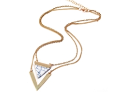 Colar De Mulher Elegante Placado