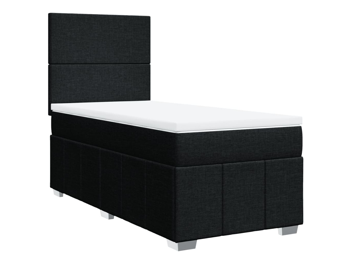 Box Spring Bed, Box Spring Beds Vidaxl Preto Tecido (80 X 200 Cm)