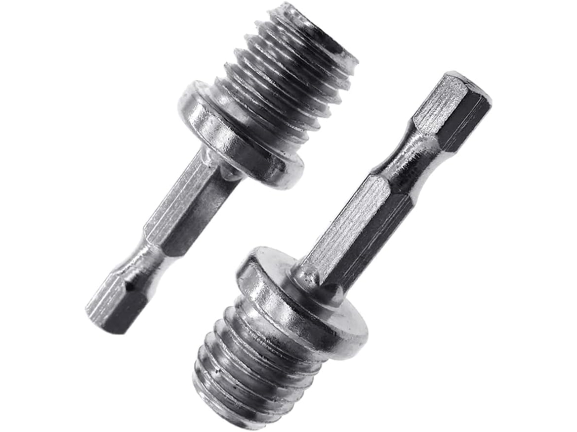 Conjunto De 2 Peças Haste M14 Em Aço Inoxidável Para Mandril 1/4"