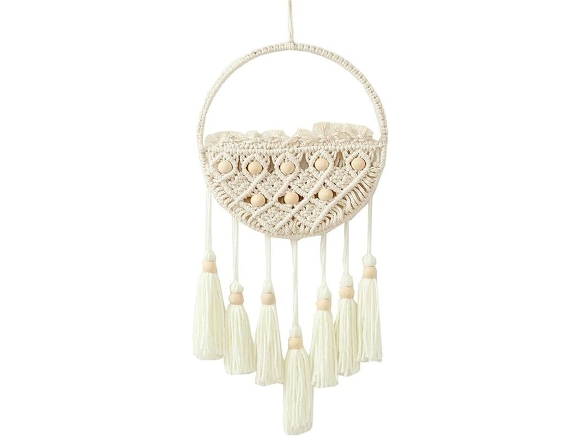 Caçador De Sonhos Tecido À Mão, Pendente De Parede Macramé Com Tecido De Algodão, Decoração Versátil