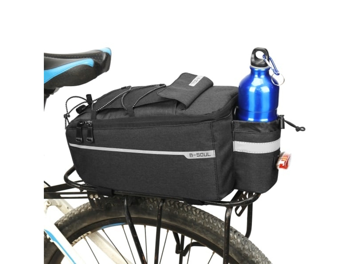 Lurelia Bolsa De Bicicleta Ajustável A Bolsa Tem Capacidade Para 9 Litros, Poliéster / Alumínio, Preto, G