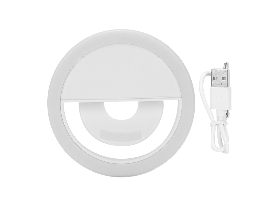 Luz De Preenchimento Circular Led Ajustável Para Transmissão Ao Vivo Com Celular